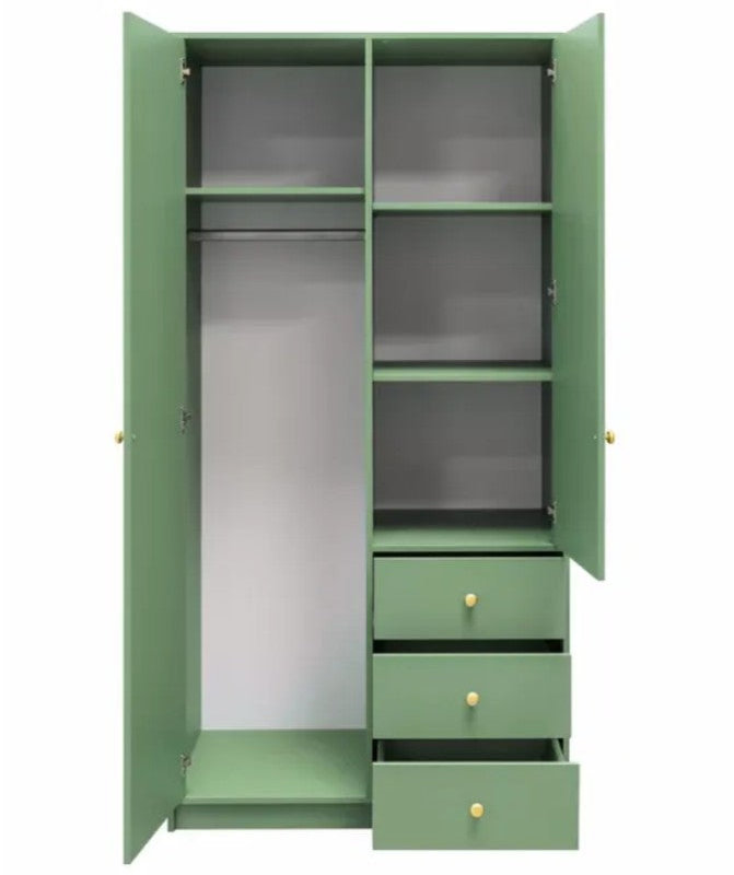 Manufactured Wood Wardrobe, Green