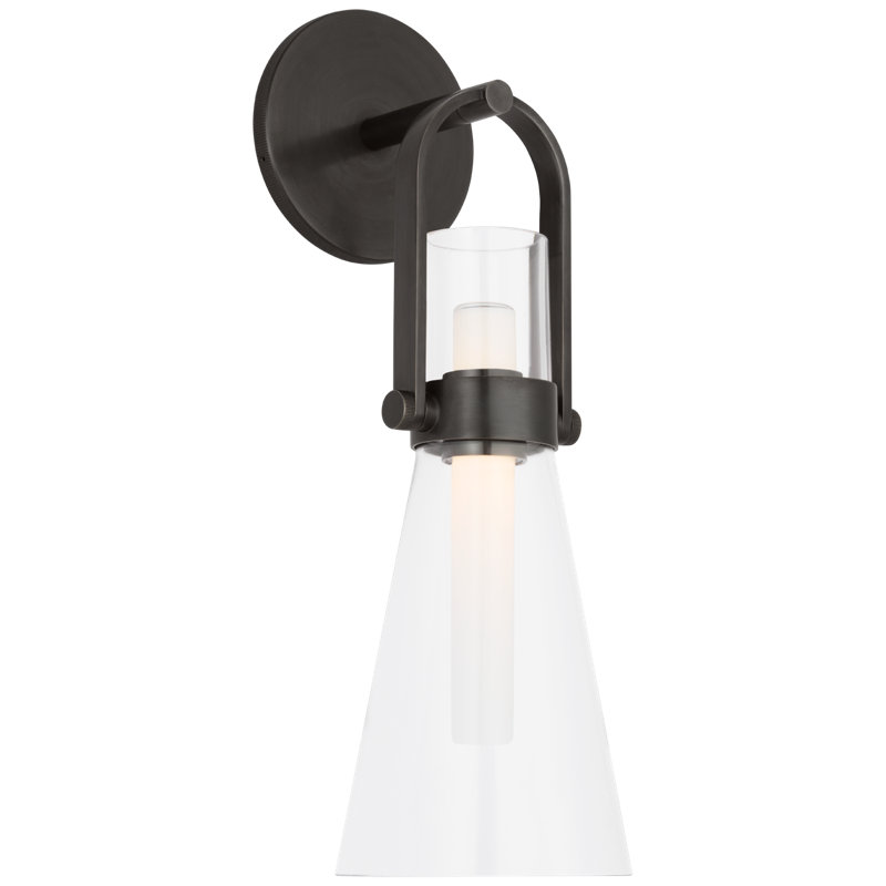 Larkin 1 - Light LED Armed Sconce, Bronze