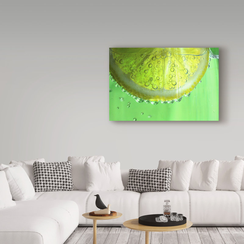 Faulkwoods «Lemon Slice», reproduction d'impression sur toile tendue, H 12 po x l 19 po