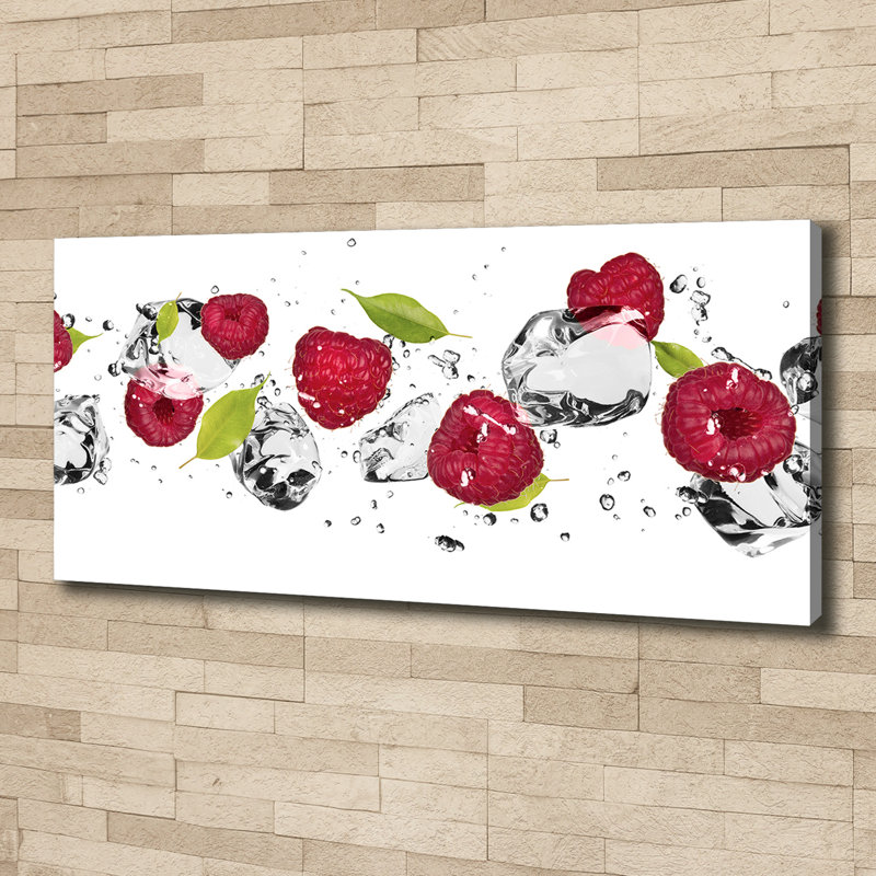 Raspberry And Water - No Frame Print on Canvas
