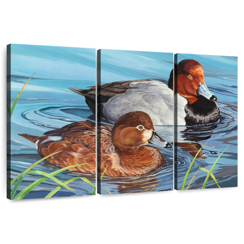 Brampt Redheads Ducks, 20" H x 33" W