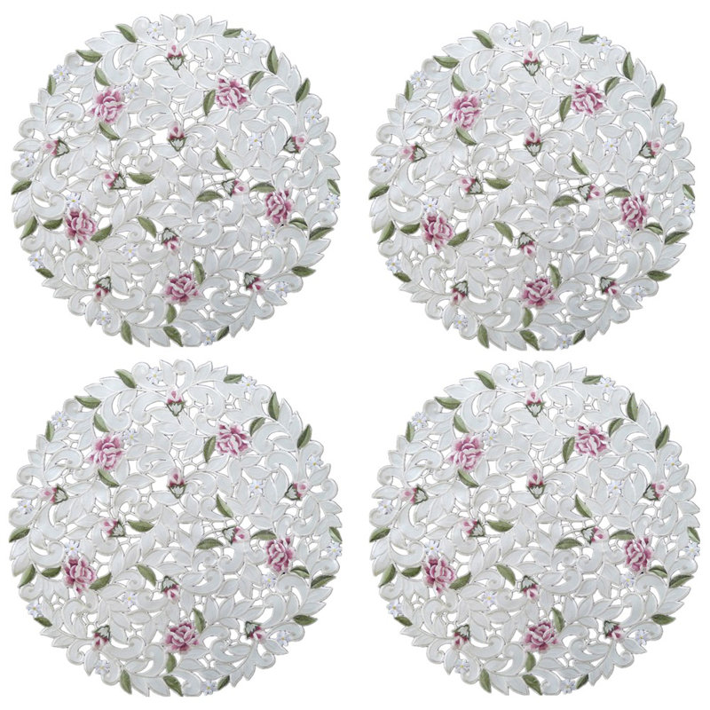Napperon rose Argento, l 12 po x L 12 po