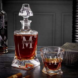 10,25 oz Ensemble de carafe à whisky personnalisé avec verres à whisky - 7 pièces