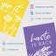 Floral Scottish Sayings Yellow Purple Blue Colourful Botanical 3 Piece Wall Art-88622470
