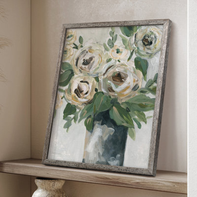 Floral Depth Framed Print - Solid Wood 46253