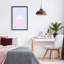 Cadre flottant Home Lettrage sur rayures, design par Pooja Dave-1995948254-1995948255