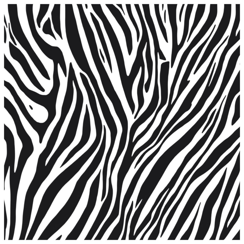 Tapis de bain noir à rayures zébrées, L 34 po x L 21 po
