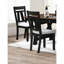 Transitional Cottage Style Chair 2pc, Wheat Charcoal Upholstery, Wooden With Square Legs Dining Side Of 2 Transitional, Upholstered Corner,