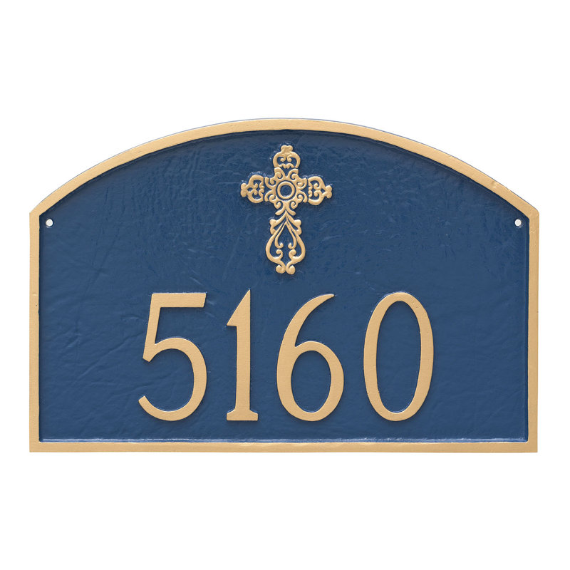 Arch Wall Plaque, Black / White, Yes