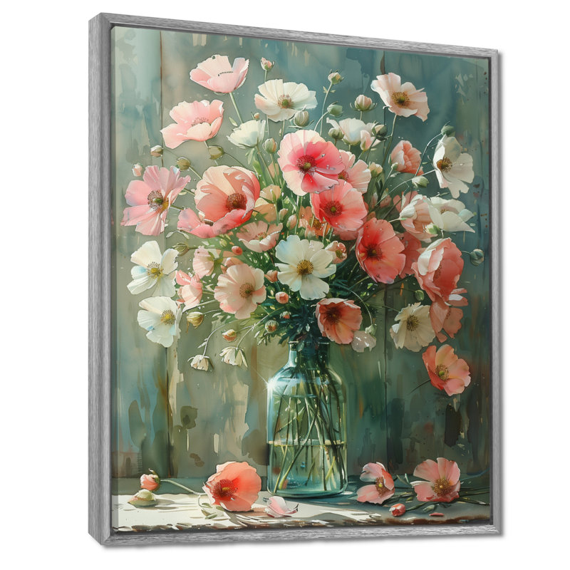 Bouquet de roses roses et vertes, bouquet de lait, art mural, Métal métal, H 20 po x l 12 po x P 1 po