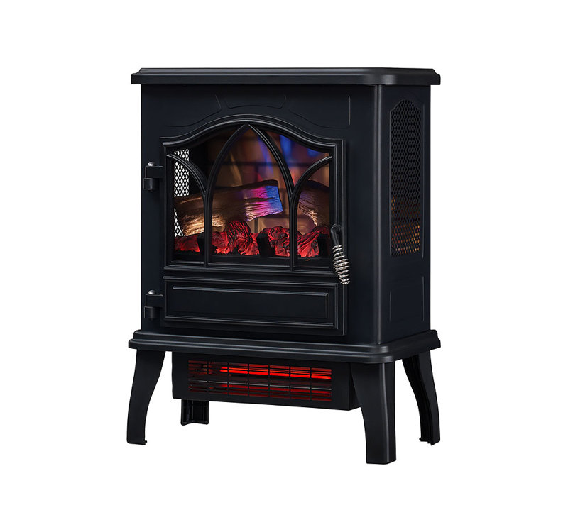 Duraflame Electric 17.5 " W Black Electric Stove with BTU 5200
