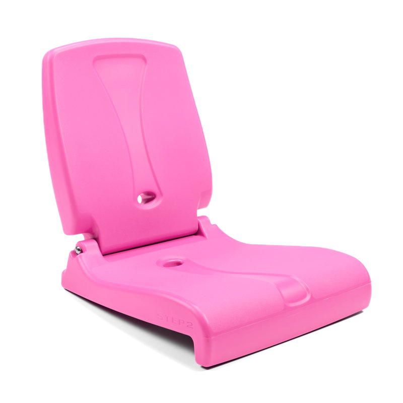 Step2 Flip Seat - Foldable, Portable Seat Stays in Place on Pool Edges, Tailgates, Pink