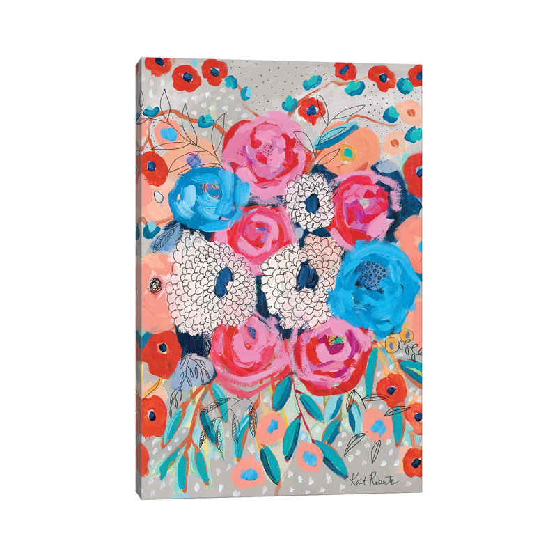 Flowers are the Answer 1 Piece Wrapped Canvas Wall Art, 101.6 cm H x 66.04 cm W