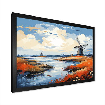 Holland Wind Turbine Meadows II - Wind Turbines, art mural