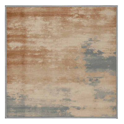 Machine Washable Overdyed Gray Area Rug