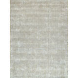 Exquisite Rugs Serenity Handmade Handloomed Nylon/ Bamboo Silk Beige Area Rug