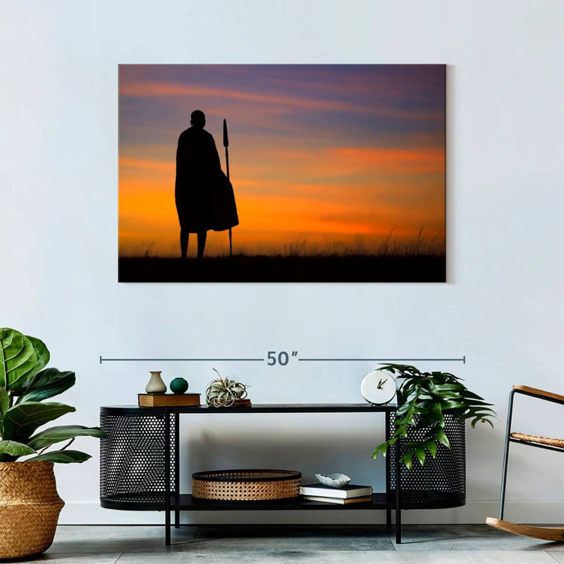 Leisha African Warrior, 30" H x 45" W
