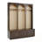 Hall Tree With Arched Design, 8 Hooks And 3 Drawers-1584237007