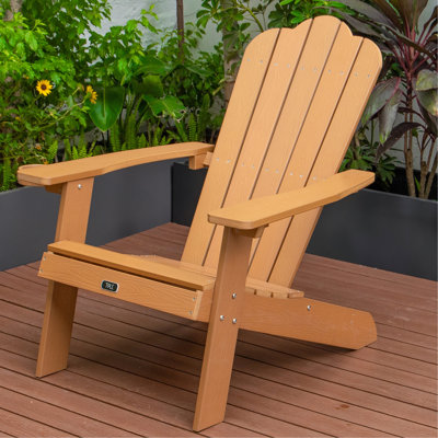 TALE Chaise Adirondack Mobilier d'extérieur peint avec porte-gobelet Bois en plastique résistant aux intempéries et à la décoloration pour pelouse Patio Patio
