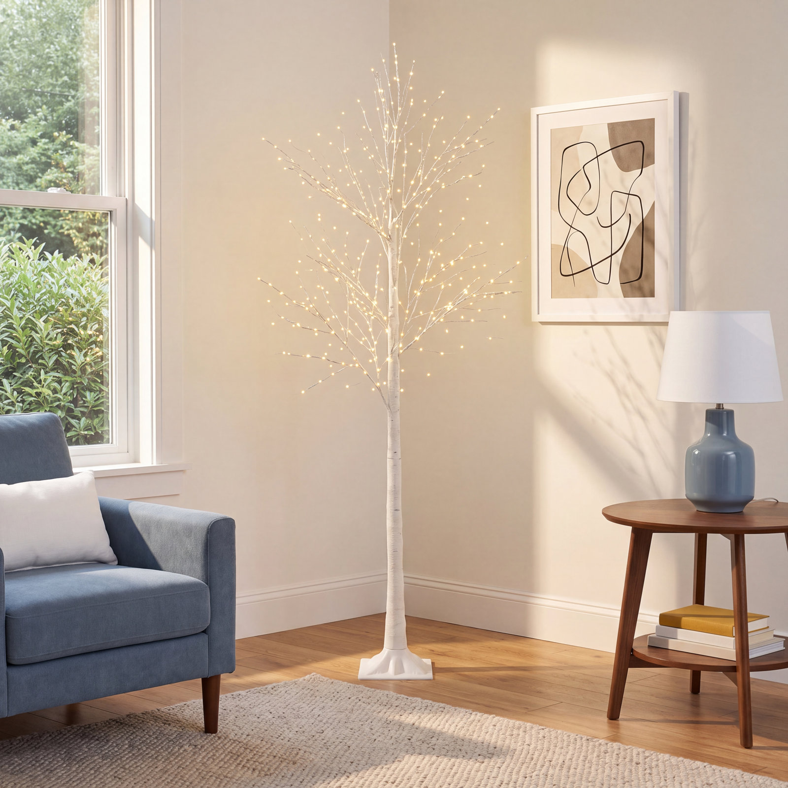 Warm White Copper Wire Tree Light Set