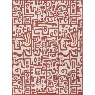 Tapis rouge rouille Aucun