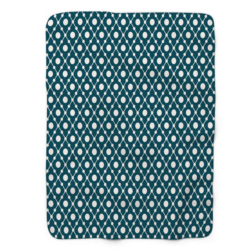 Polka Spots - 1 pièce Sherpa Premium, Lit simple