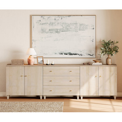 3-In-1 Dresser Chests With 3 Drawers And 2 Cabinets For Bedroom