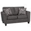 Ensemble de canapé et causeuse en tissu Belknap, gris anthracite-122099486
