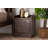 Caden Cassidi Walnut Brown Finished Wood 1-Door Nightstand-712721643