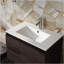 Lavabo encastré en céramique pour salle de bain Goodyo, 24 po, blanc