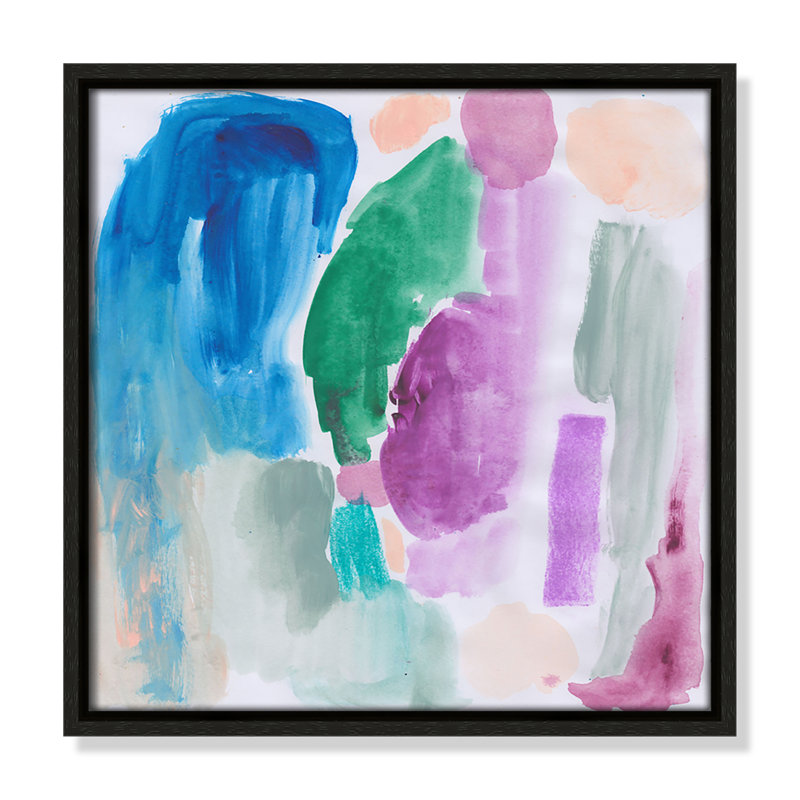 Vivid Space III - Square Version Print par Bea Dina, H 13,5 po x l 13,5 po, Espresso