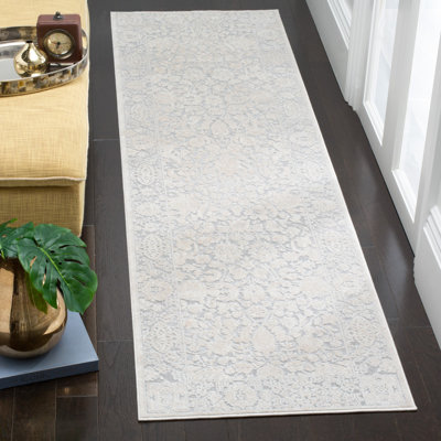 Tapis gris clair / crème Calidia