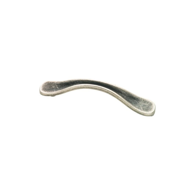 Poignée Bellini 3-3 / 4 "vieillie argent