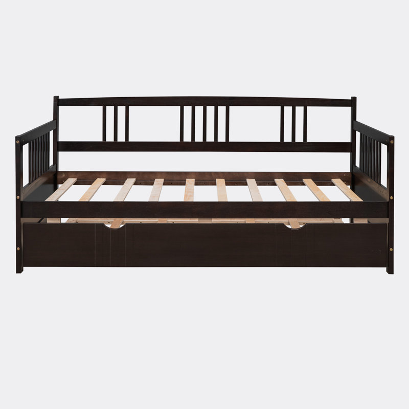 Bayat Platform Bed, Espresso, Twin