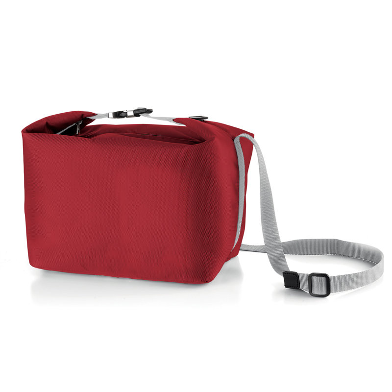 Refroidisseur à pique-nique isolé, service pour 2, Rouge, H 7,7 po x l 10,6 po x P 6,3 po
