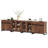 4 In 1 TV Stand For Tvs Up To 120 Inches, Modern Entertainment Center With Glass Doors And Metal Legs, TV Console With Adjustable Shelf-606291030