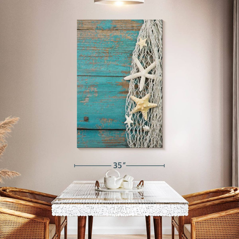 Aletra Starfish In Tangled Net, 51" H x 34" W
