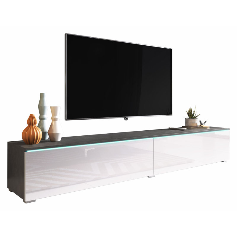 Bahwana TV Stand, Matera/Gloss White, 180cm