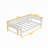 Wood Platform Bed with Safety Rails-385625188-385625189