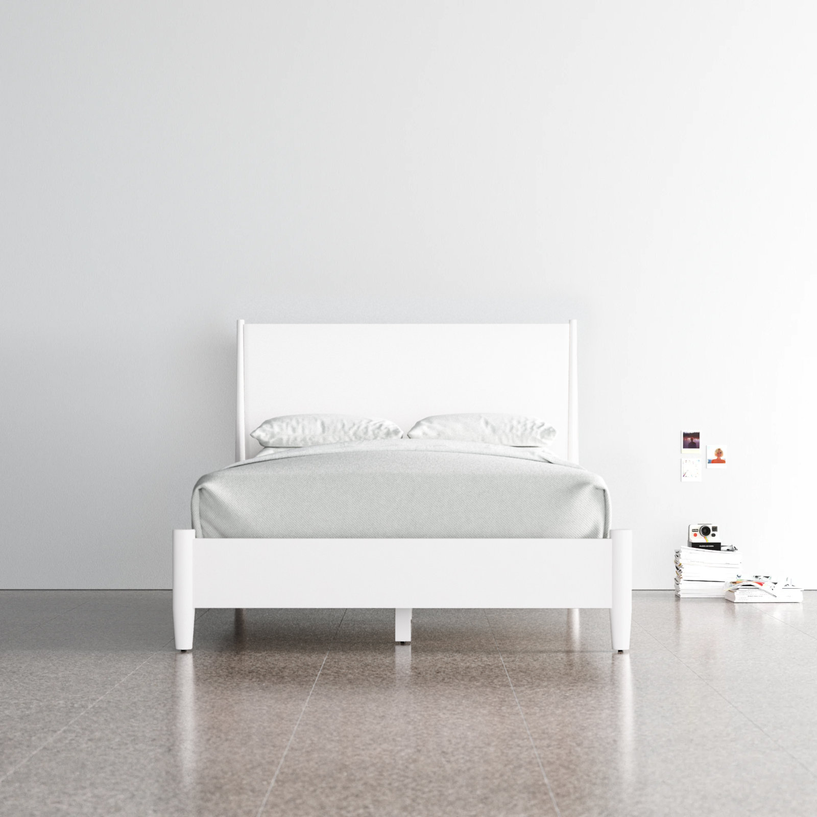 Williams Mahogany Bed, King, White