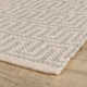 Bradshaw Zipper Blue/Ivory Handwoven Cotton Rug