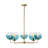 5 - Light Gradient Blue Sputnik Sphere Modern Glass Bubble Chandelier-850661724