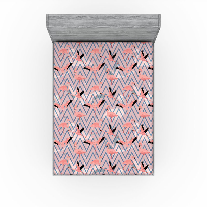 Drap-housse Ambesonne Flamingo, Drap-housse très grand californien