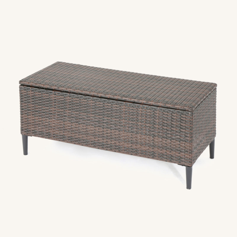Versatile Outdoor Storage Bench For Patio And Pool Accessories, Ideal For Hosting And Quick Drying.