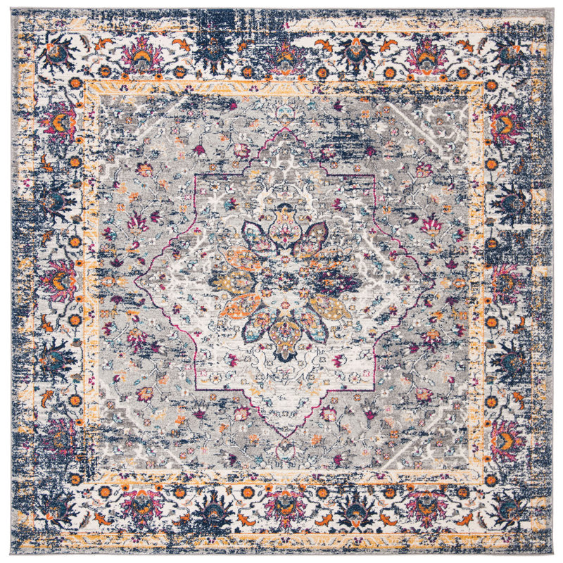 Balch Performance Oriental Rug, Square 6'7"