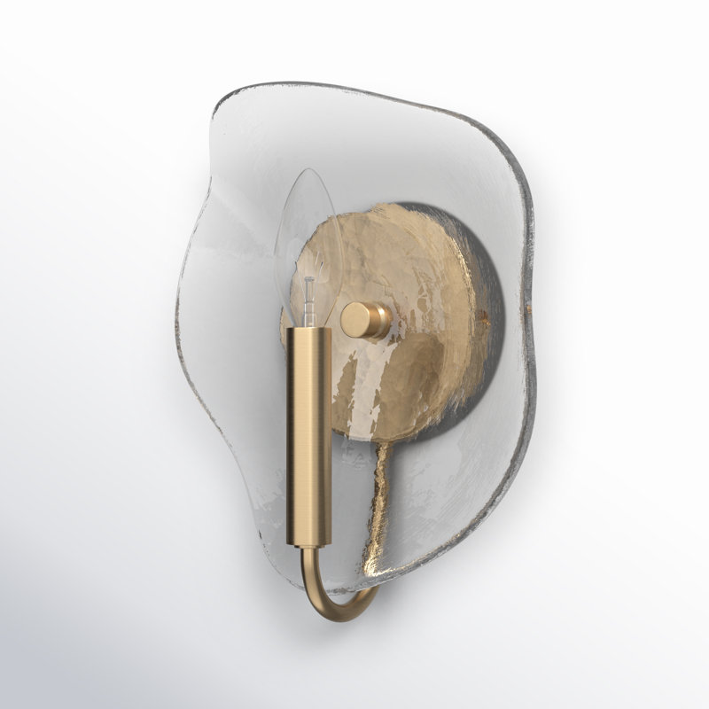 Gold and Glass Modern Dimmable Wall Sconce