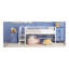 Lit mezzanine moyen avec escalier de rangement, simple, blanc-70387937