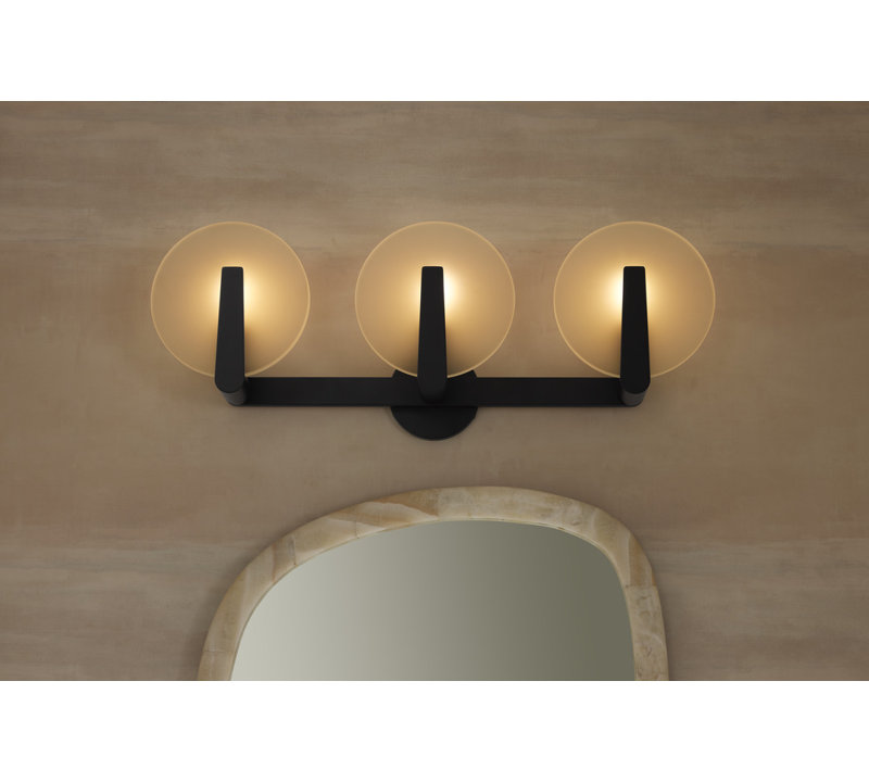 Hint Three-Light Sconce, Polished Chrome