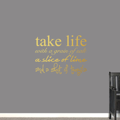 Text & Numbers Non-Wall Damaging Wall Decal