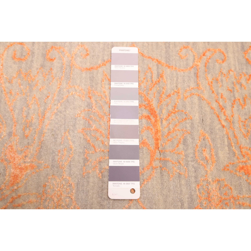 Tapis Brigitte Grey, Orange 9'2" x 12'0"